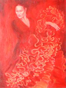 Flamenco9OelLeinwand